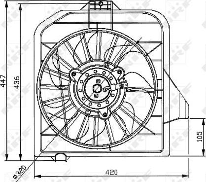 NRF 47032 - Ventilator, radiator aaoparts.ro