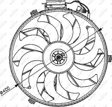 NRF 47028 - Ventilator, radiator aaoparts.ro