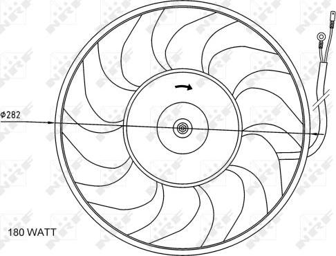 NRF 47071 - Ventilator, radiator aaoparts.ro