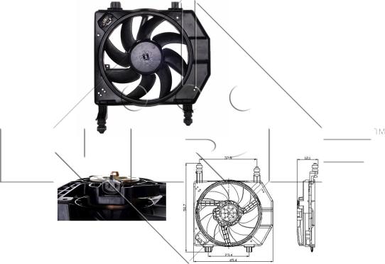 NRF 47077 - Ventilator, radiator aaoparts.ro