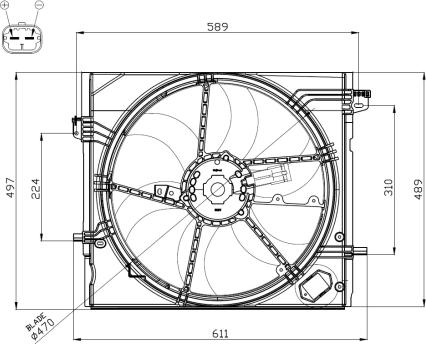 NRF 47897 - Ventilator, radiator aaoparts.ro