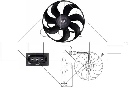 NRF 47397 - Ventilator, radiator aaoparts.ro