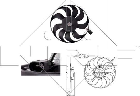 NRF 47381 - Ventilator, radiator aaoparts.ro