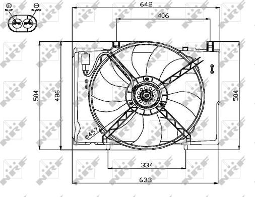 NRF 47741 - Ventilator, radiator aaoparts.ro