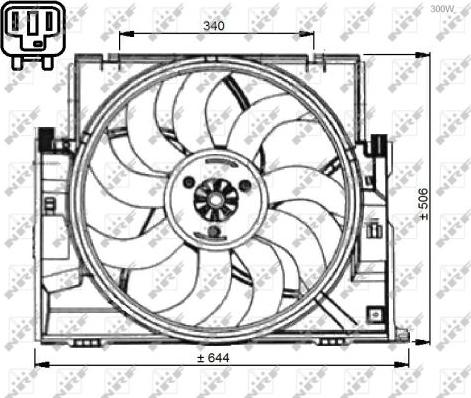 NRF 47735 - Ventilator, radiator aaoparts.ro