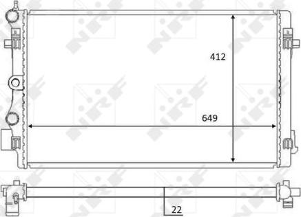 NRF 59056 - Radiator, racire motor aaoparts.ro