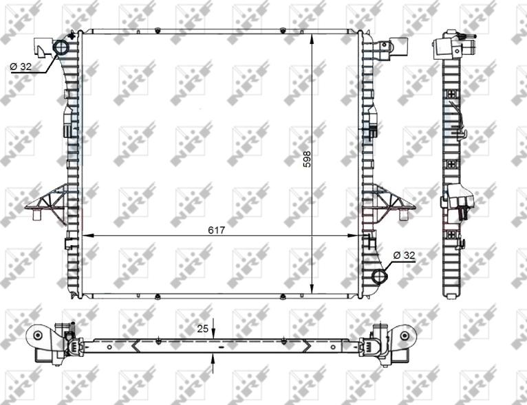 NRF 59145A - Radiator, racire motor aaoparts.ro