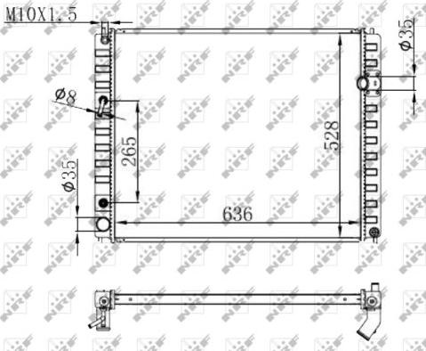 NRF 59147 - Radiator, racire motor aaoparts.ro