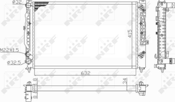 NRF 59101 - Radiator, racire motor aaoparts.ro