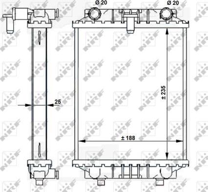 NRF 59183 - Radiator, racire motor aaoparts.ro