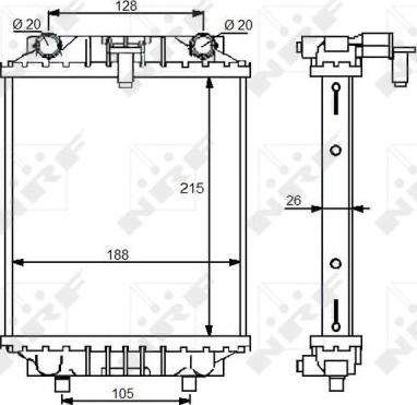 NRF 59125 - Radiator, racire motor aaoparts.ro