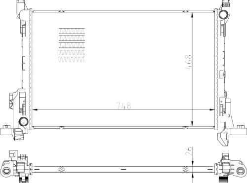 NRF 59295 - Radiator, racire motor aaoparts.ro