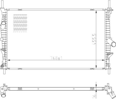 NRF 59293 - Radiator, racire motor aaoparts.ro