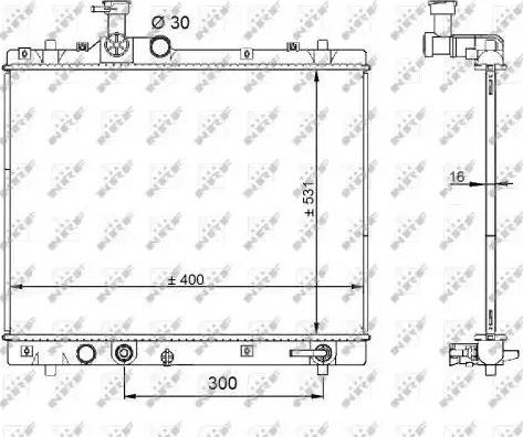 NRF 59208 - Radiator, racire motor aaoparts.ro