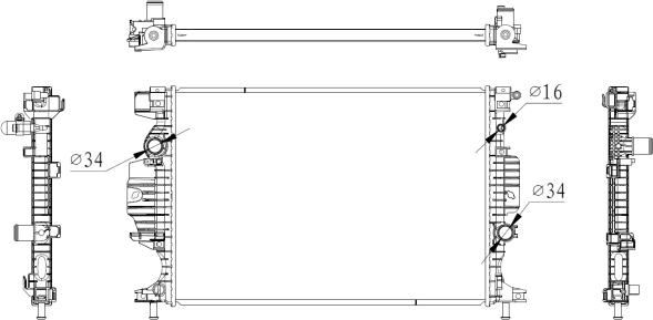 NRF 59284 - Radiator, racire motor aaoparts.ro