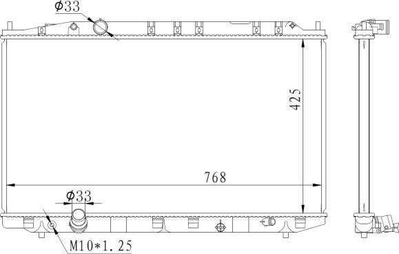 NRF 59225 - Radiator, racire motor aaoparts.ro