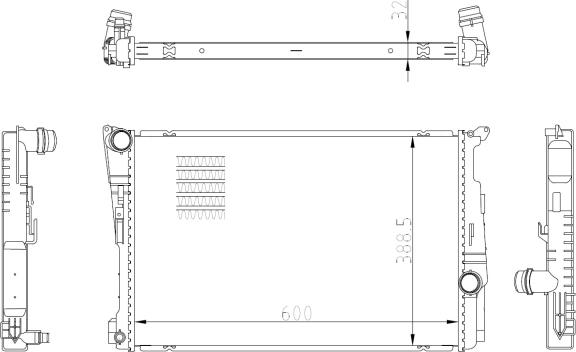 NRF 59228 - Radiator, racire motor aaoparts.ro