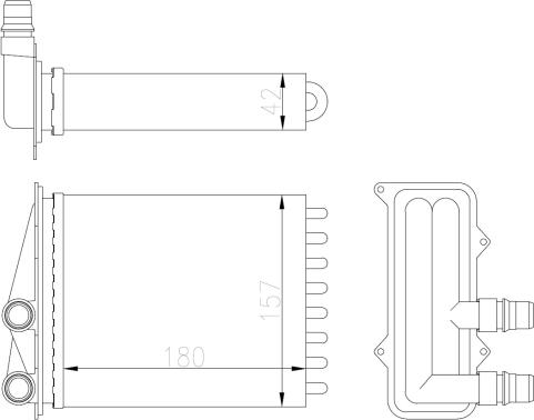 NRF 54412 - Schimbator caldura, incalzire habitaclu aaoparts.ro