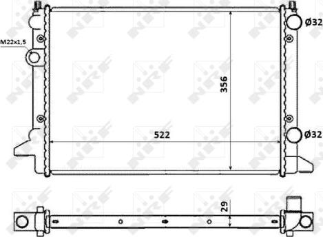 NRF 54695 - Radiator, racire motor aaoparts.ro