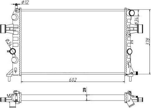 NRF 54668A - Radiator, racire motor aaoparts.ro