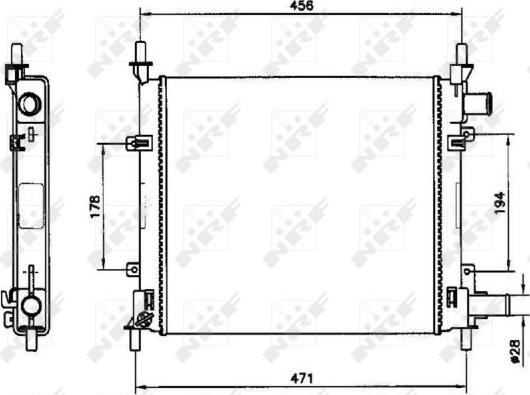 NRF 54601 - Radiator, racire motor aaoparts.ro