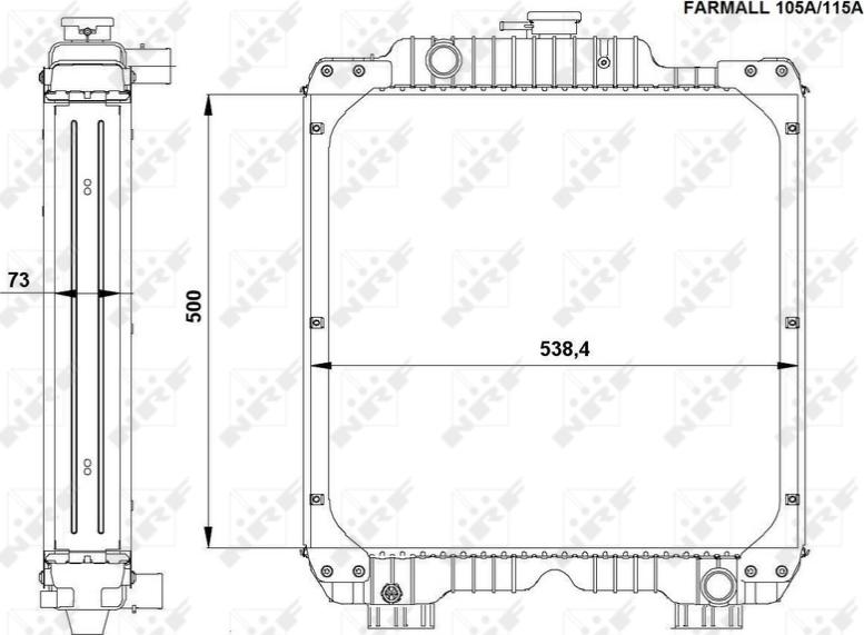 NRF 54090 - Radiator, racire motor aaoparts.ro