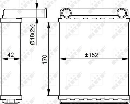 NRF 54306 - Schimbator caldura, incalzire habitaclu aaoparts.ro