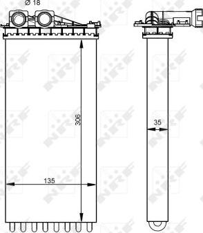 NRF 54333 - Schimbator caldura, incalzire habitaclu aaoparts.ro