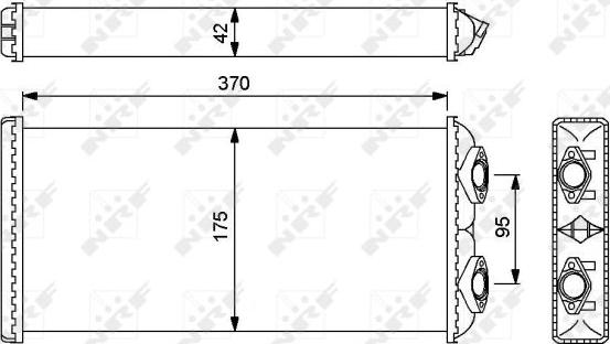 NRF 54246 - Schimbator caldura, incalzire habitaclu aaoparts.ro