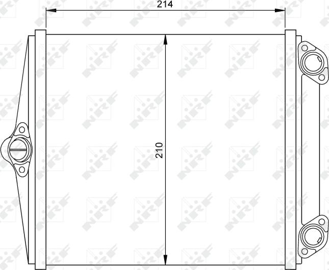 NRF 54248 - Schimbator caldura, incalzire habitaclu aaoparts.ro