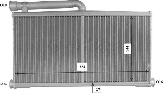NRF 54206 - Schimbator caldura, incalzire habitaclu aaoparts.ro