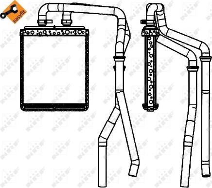 NRF 54218 - Schimbator caldura, incalzire habitaclu aaoparts.ro