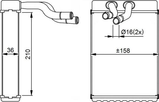 NRF  54289 - Schimbator caldura, incalzire habitaclu aaoparts.ro