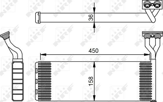 NRF 54285 - Schimbator caldura, incalzire habitaclu aaoparts.ro