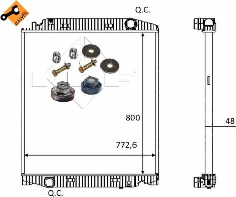 NRF 559567 - Radiator, racire motor aaoparts.ro