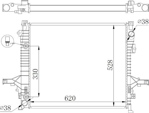 NRF 550019 - Radiator, racire motor aaoparts.ro