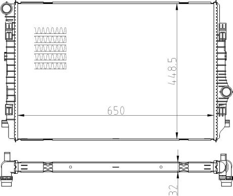 NRF 550081 - Radiator, racire motor aaoparts.ro