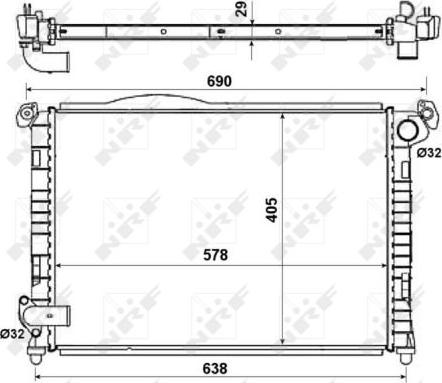 NRF 55338 - Radiator, racire motor aaoparts.ro