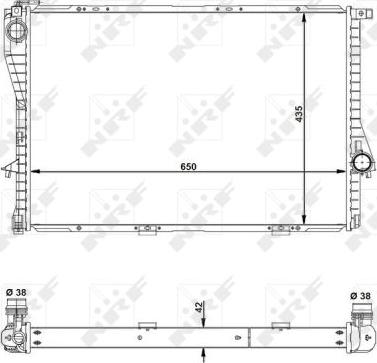 NRF 55322 - Radiator, racire motor aaoparts.ro