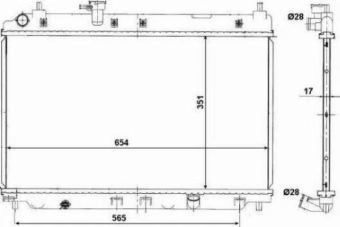 NRF 56048 - Radiator, baterie de antrenare aaoparts.ro