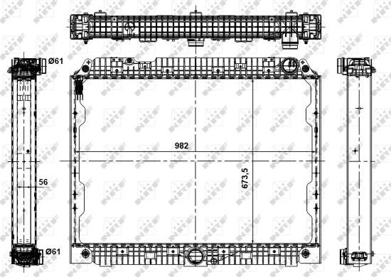 NRF 56071 - Radiator, racire motor aaoparts.ro