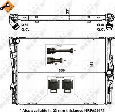 NRF 56129 - Radiator, racire motor aaoparts.ro