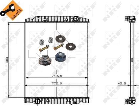 NRF 509568 - Radiator, racire motor aaoparts.ro