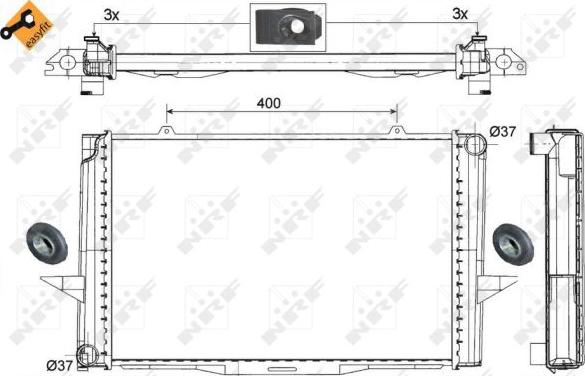 NRF 509509 - Radiator, racire motor aaoparts.ro