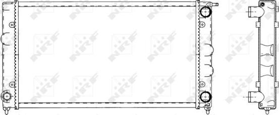 NRF 509501 - Radiator, racire motor aaoparts.ro