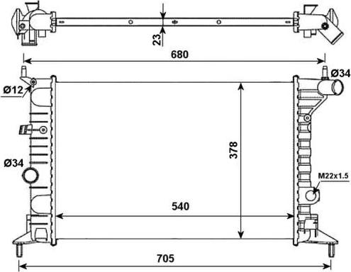 NRF 509516 - Radiator, racire motor aaoparts.ro