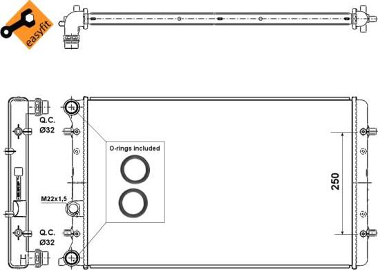 NRF 509529 - Radiator, racire motor aaoparts.ro