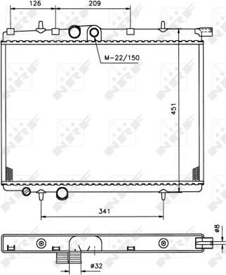 NRF 509525 - Radiator, racire motor aaoparts.ro