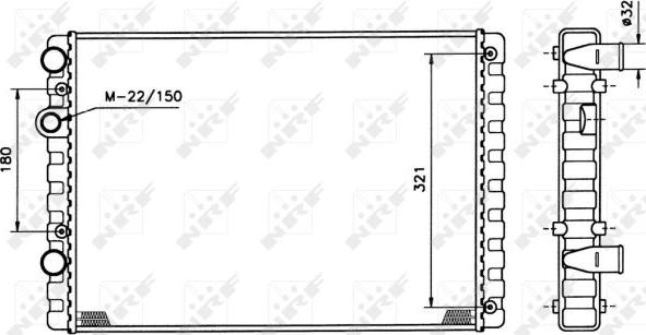 NRF 509520 - Radiator, racire motor aaoparts.ro