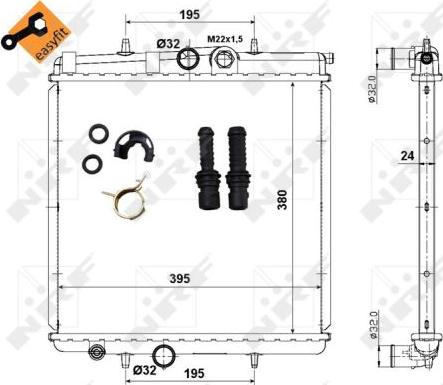 NRF 509523 - Radiator, racire motor aaoparts.ro